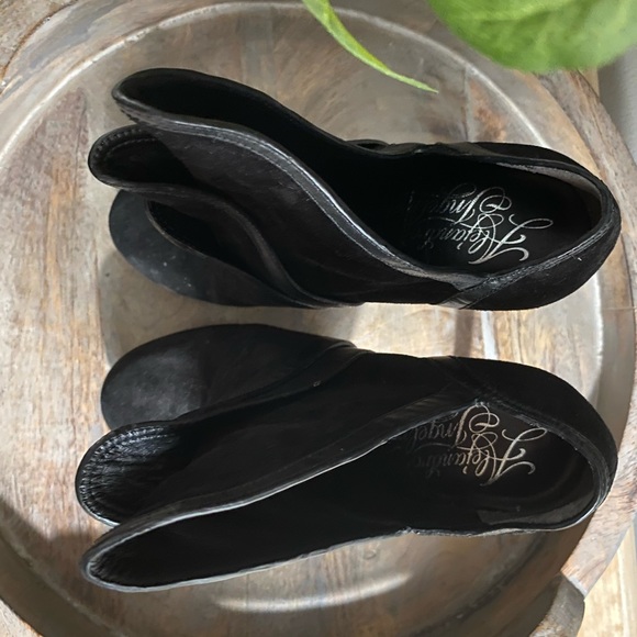 ♣️ Lady Gaga Vibes ♠️ Alejandro Ingelmo Black Suede Heels (6/36.5) Vero Cuoio - Picture 3 of 9
